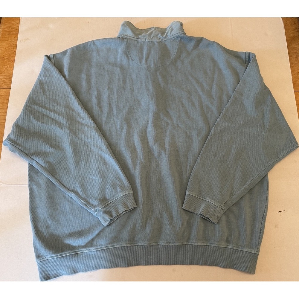 TOMMY BAHAMA Men's Long Sleeve Pullover Size XXL Relax Quarter Zip 100% Cotton - Picture 2 of 4